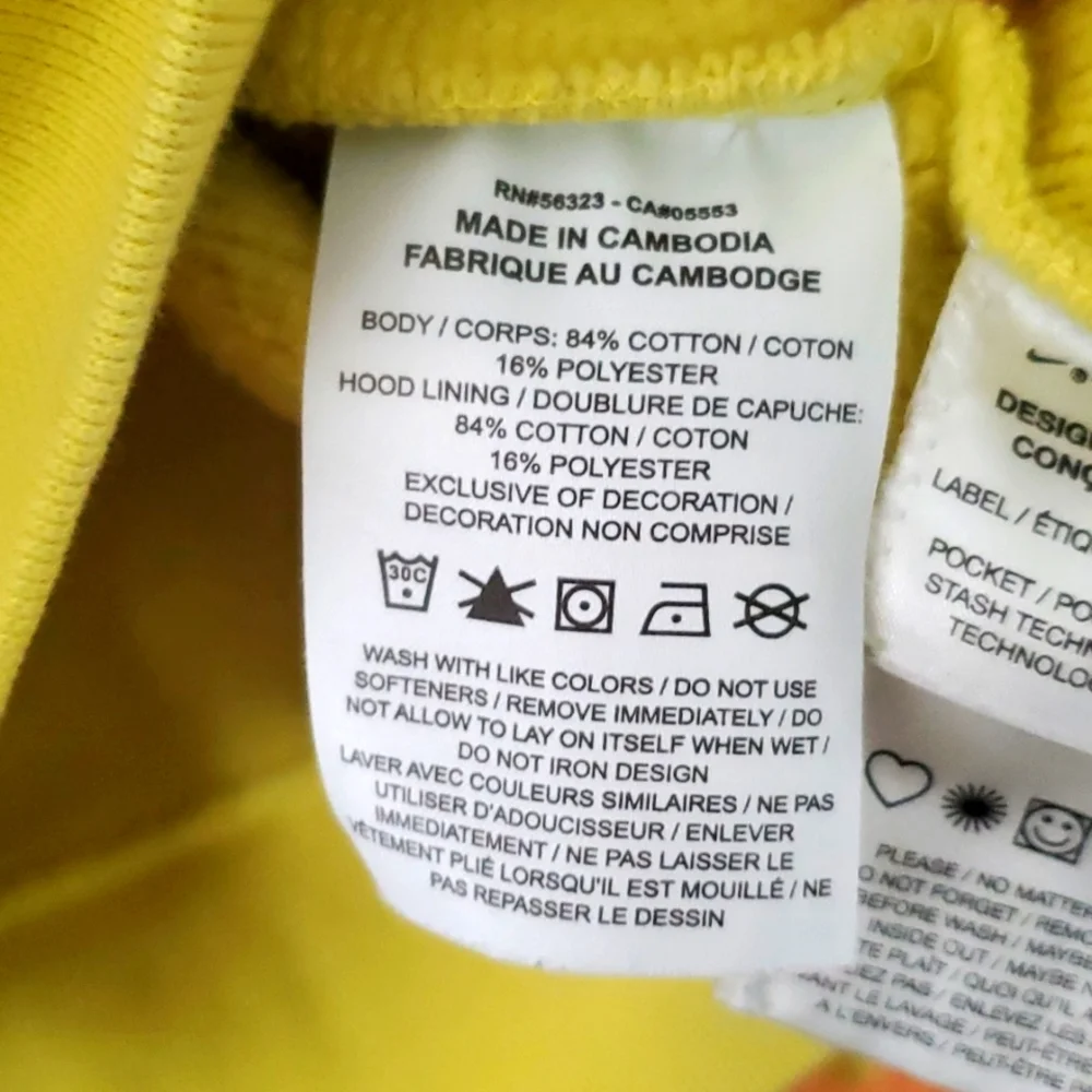 Nike SB Fleece Pullover Skate‎ Heavyweight Hoodie in Yellow Strike Size Large